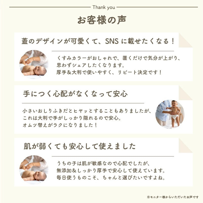ふんわり極厚おしり拭き80枚入り12個セット