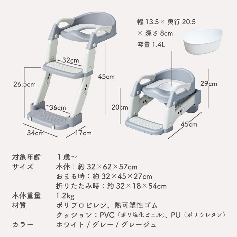 colulu おまる＆トイレステップ 2way